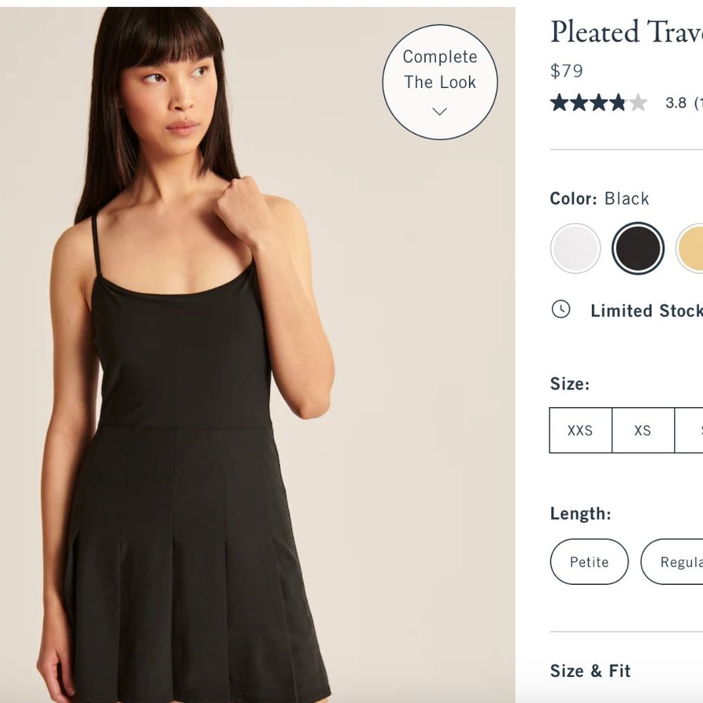 Abercrombie - Pleated Traveler Mini Dress